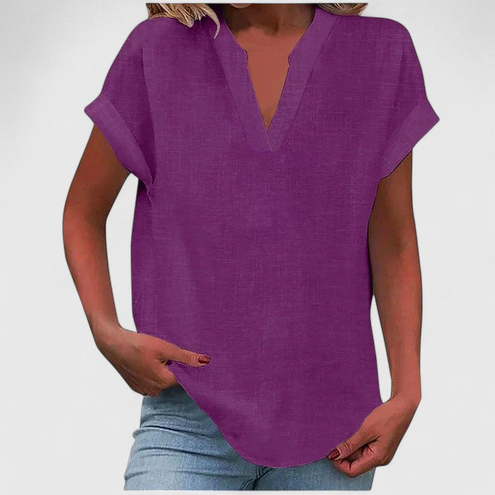 Evelyn | Comfortable V-Neck Blouse