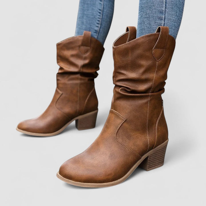 Evelyn – Orthopedic Leather Boots