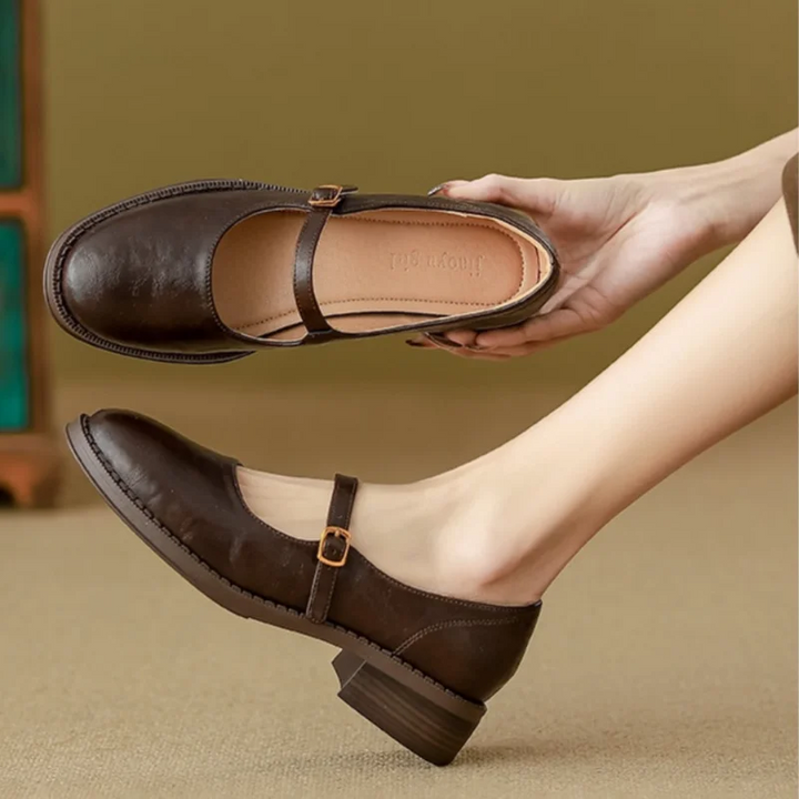 Evelyn | Classic Comfort Mary Janes Made of Leather