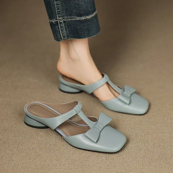 Evelyn | Square Toe Slippers