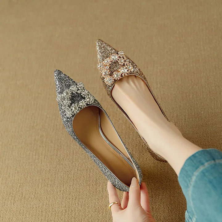 Evelyn | Gloria Glitter Pumps