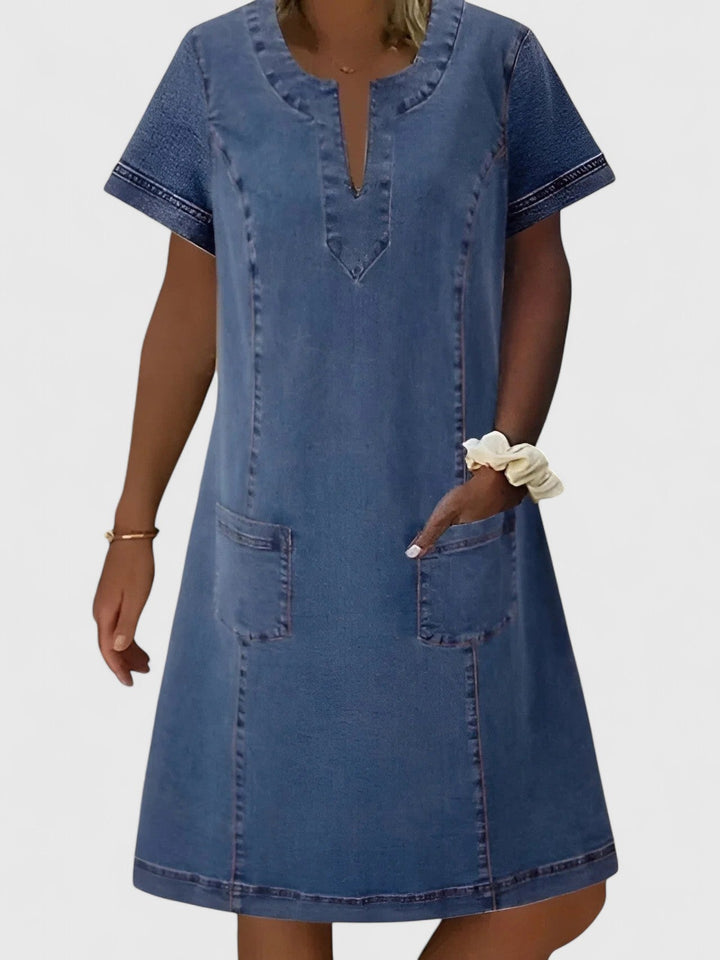 Evelyn | Elegant Denim Dress