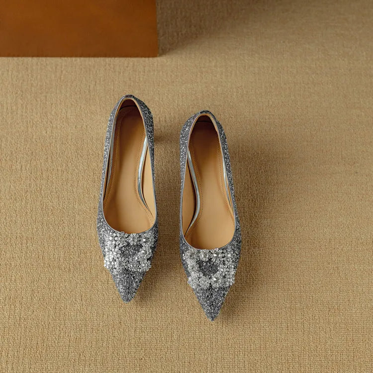 Evelyn | Gloria Glitter Pumps