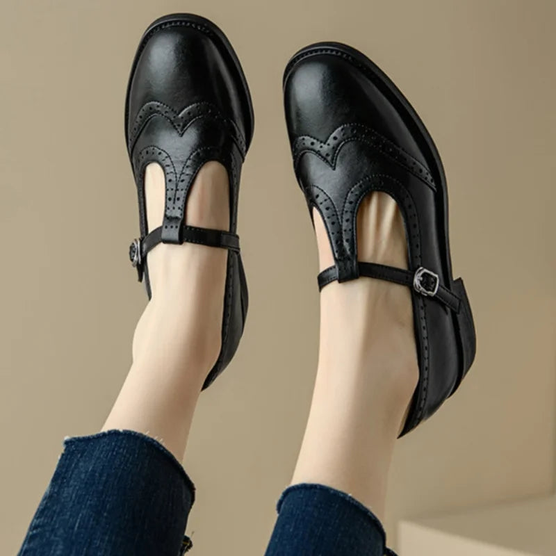 Evelyn | Elegant T-Strap Mary Janes