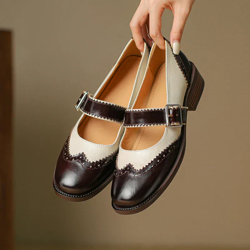 Evelyn | Miana Leather Mary Janes