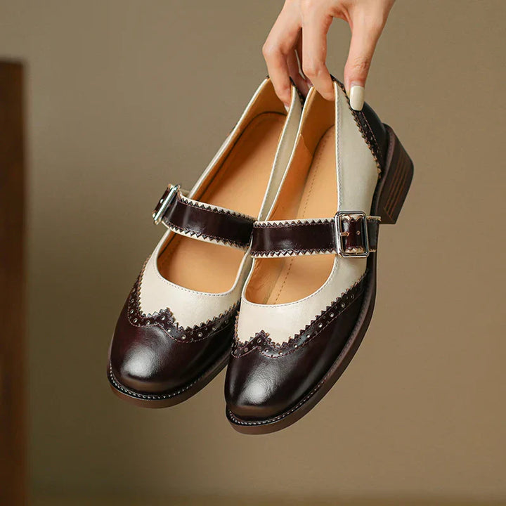 Evelyn | Miana Leather Mary Janes