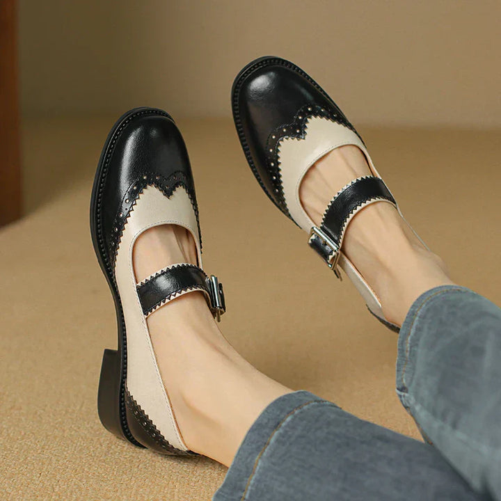 Evelyn | Miana Leather Mary Janes