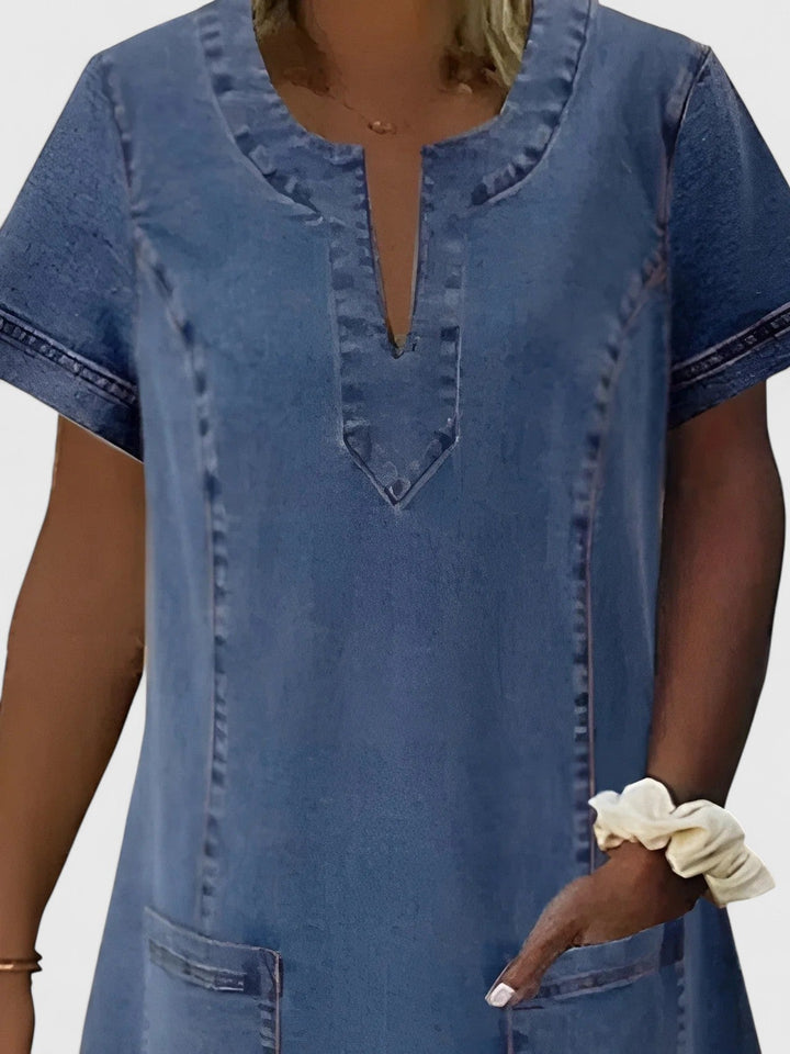 Evelyn | Elegant Denim Dress