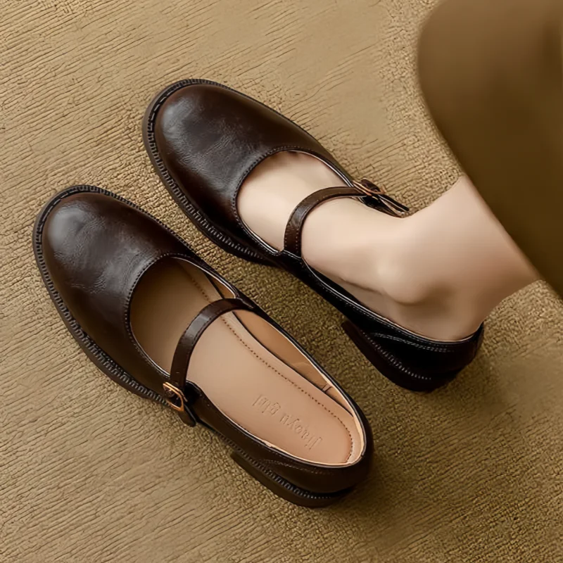 Evelyn | Classic Comfort Mary Janes Made of Leather