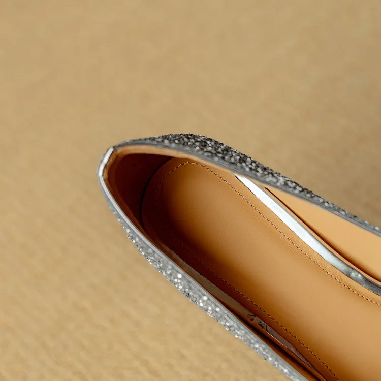 Evelyn | Gloria Glitter Pumps