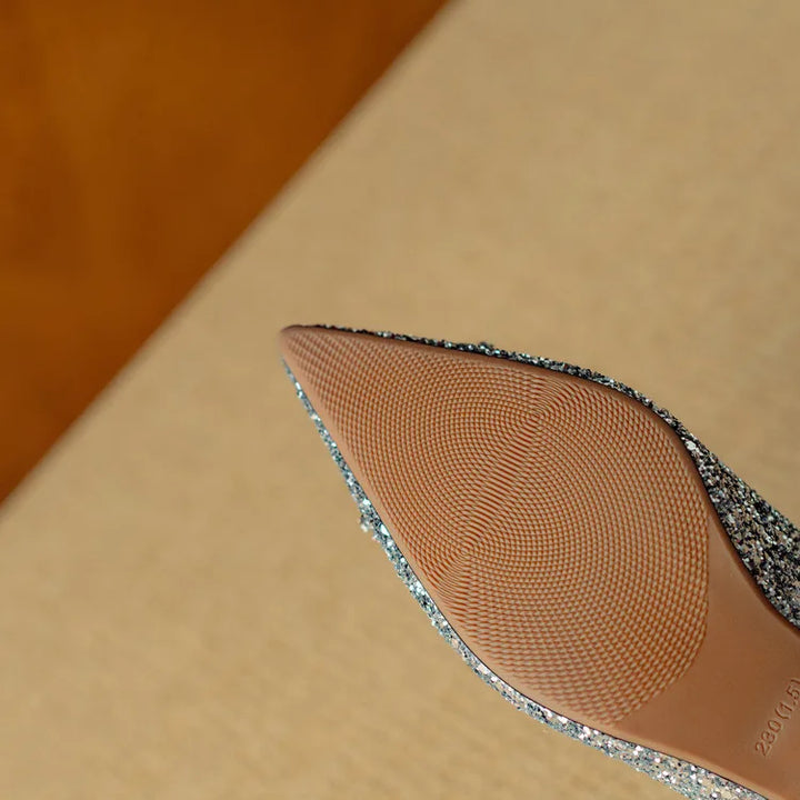 Evelyn | Gloria Glitter Pumps