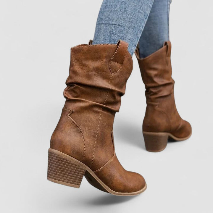 Evelyn – Orthopedic Leather Boots