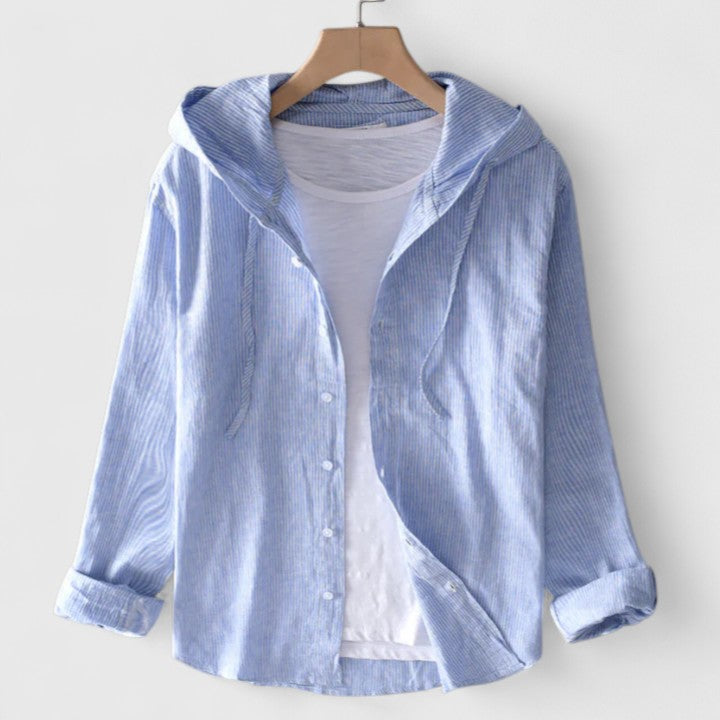 Evelyn | Elegant Hooded Blouse