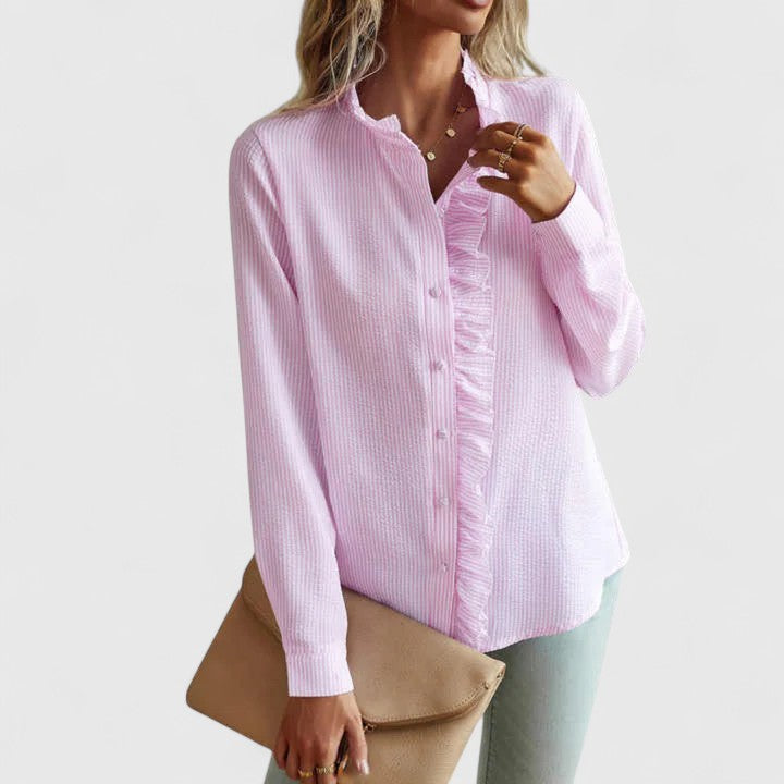 Evelyn | Sophisticated Long Sleeve Blouse