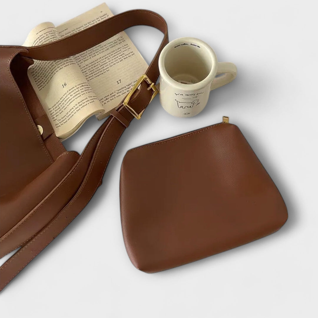 Evelyn | Elegant Leather Shoulder Bag