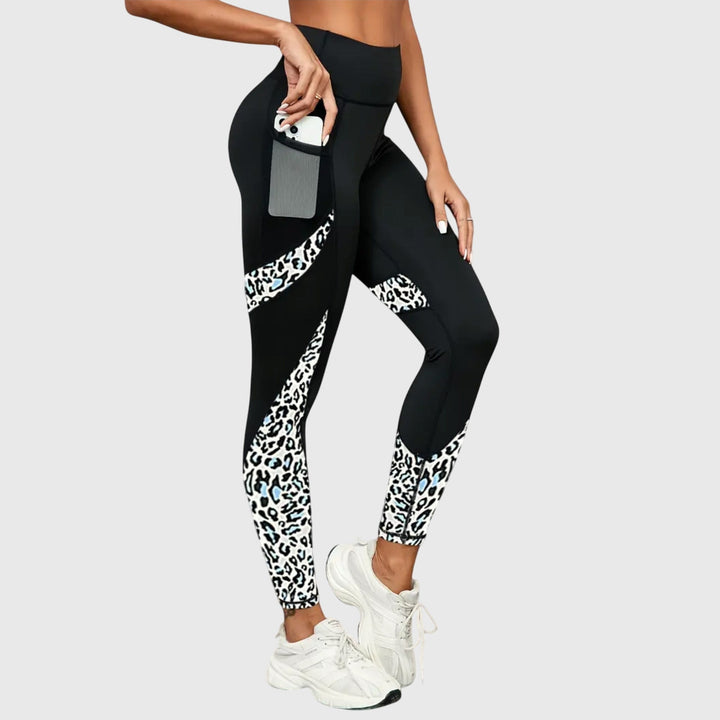 Evelyn | High-Waisted Leopard Print Workout Pants