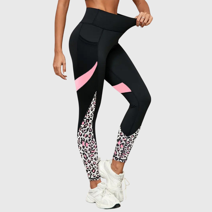 Evelyn | High-Waisted Leopard Print Workout Pants