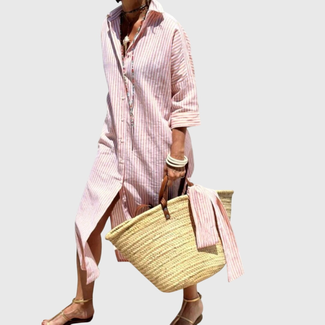 Evelyn | Classic Striped Dress