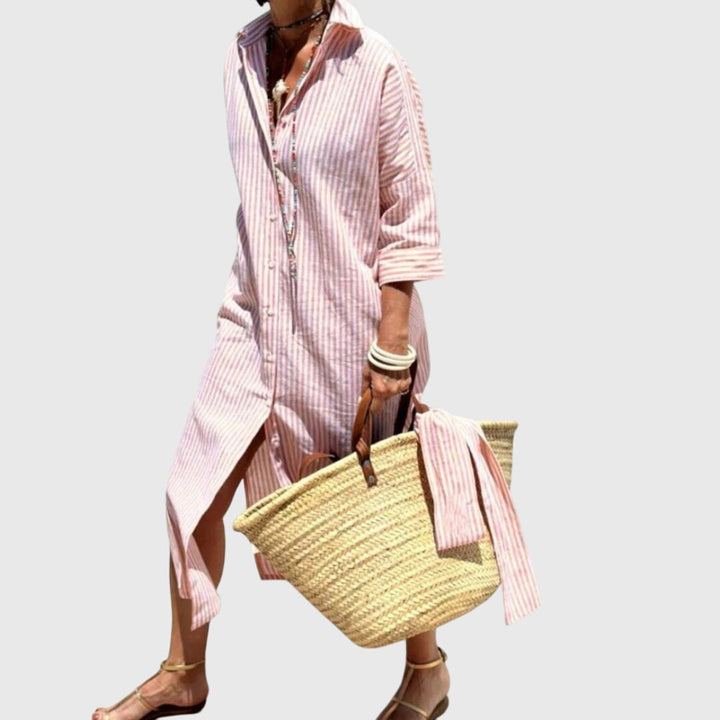 Evelyn | Classic Striped Dress