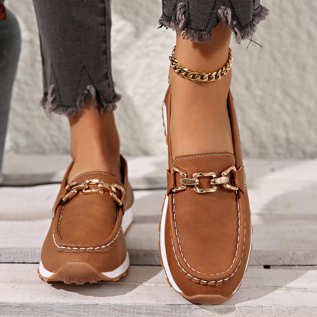 Ella - Flat Buckle Loafers