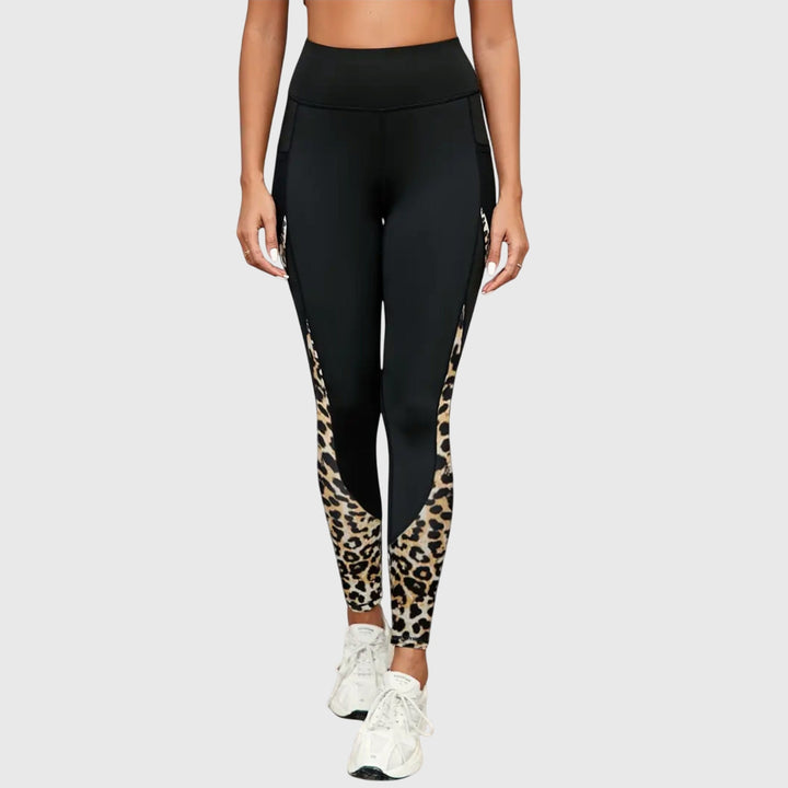 Evelyn | High-Waisted Leopard Print Workout Pants