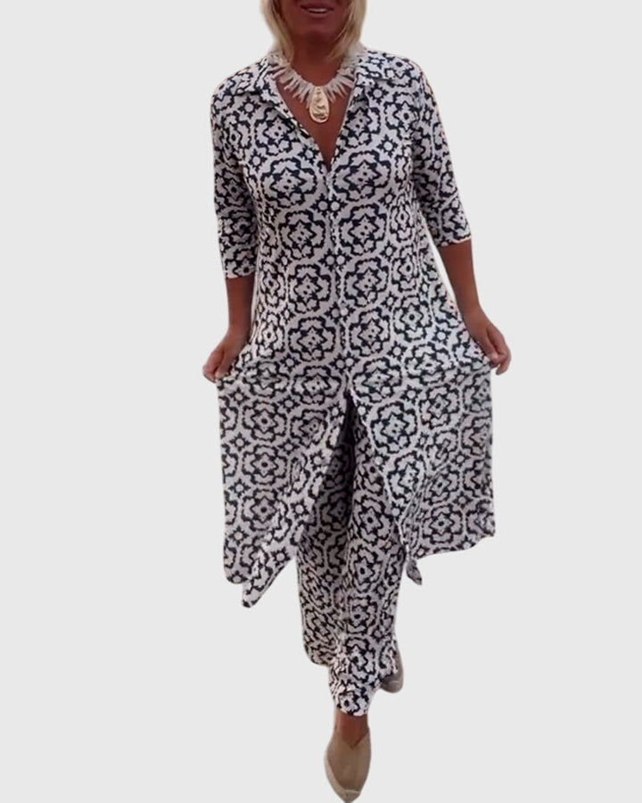 Evelyn | Elegant Vintage Two-Piece Set