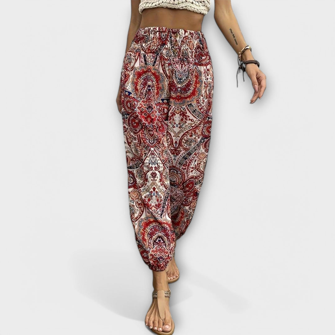 Evelyn | Ethnic Graphic Pants