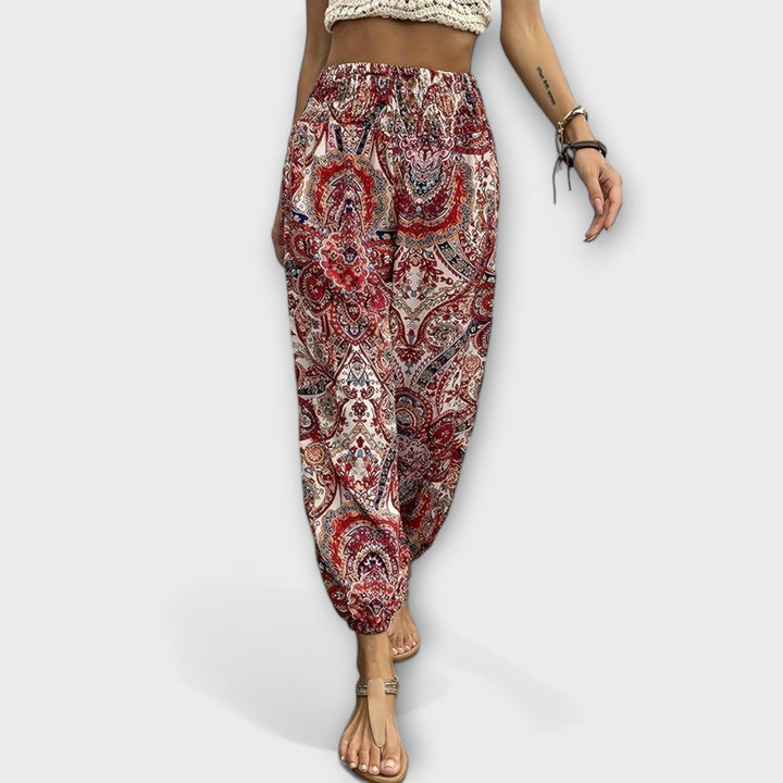 Evelyn | Ethnic Graphic Pants