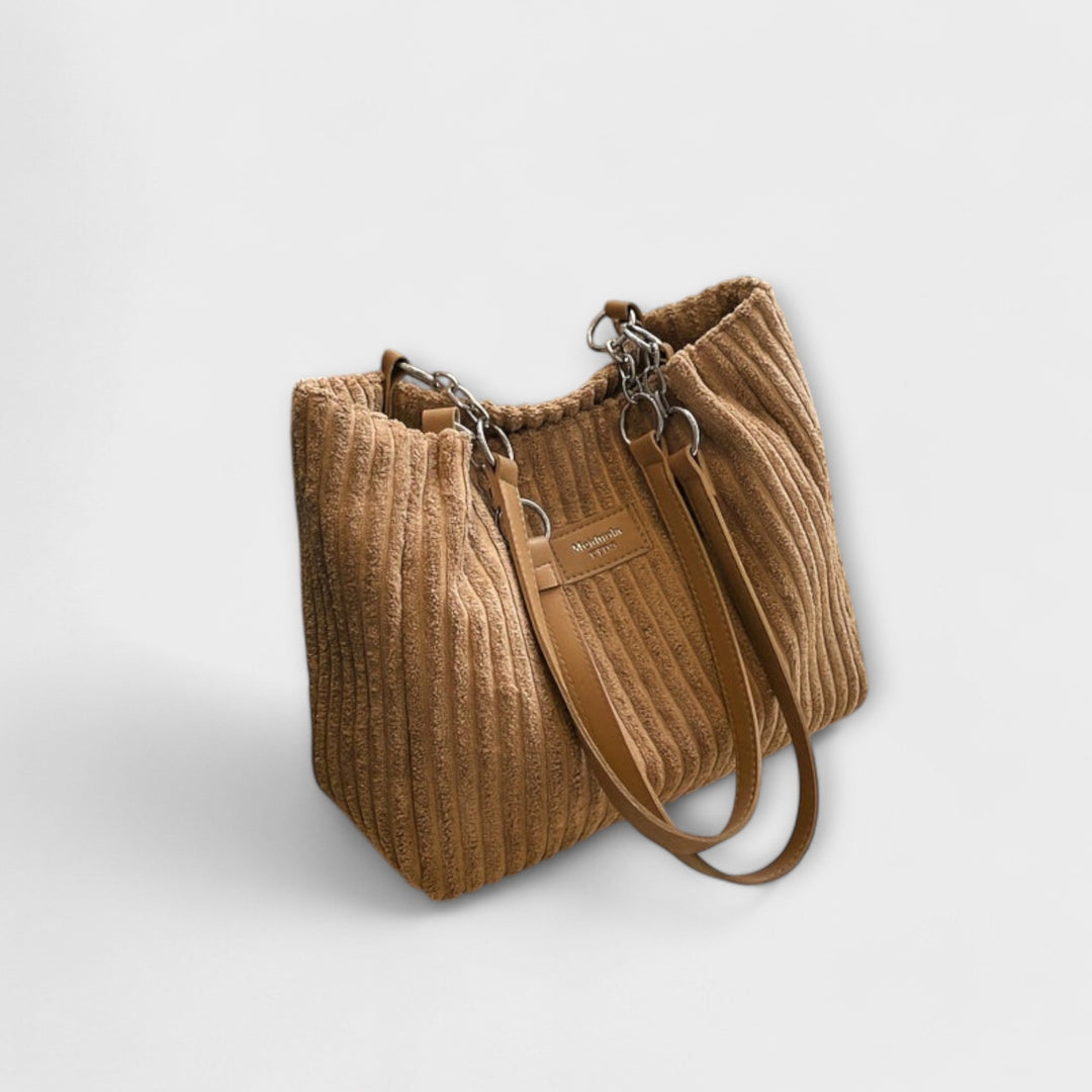 Evelyn | Soft Cord Shoulder Bag