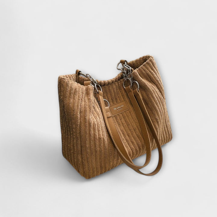 Evelyn | Soft Cord Shoulder Bag