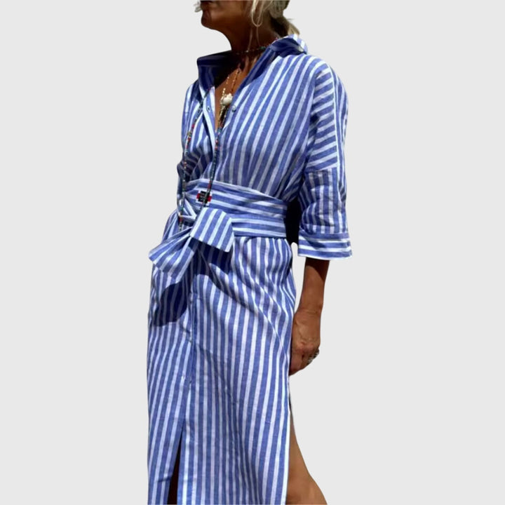 Evelyn | Classic Striped Dress