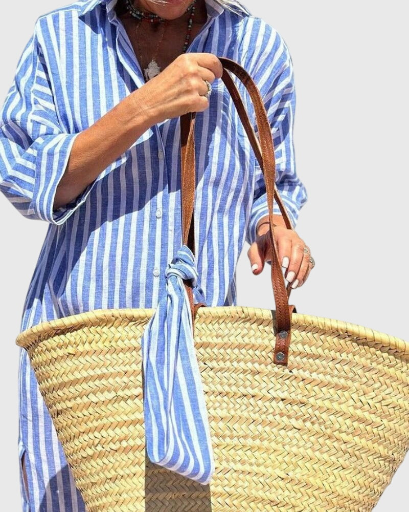 Evelyn | Classic Striped Dress