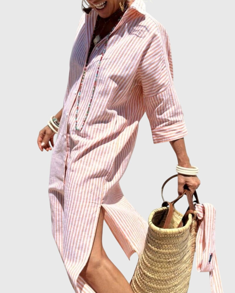 Evelyn | Classic Striped Dress