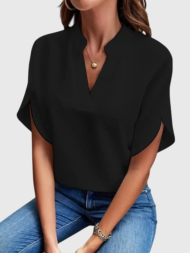 Evelyn | Soft and Elegant V-Neck Shirt