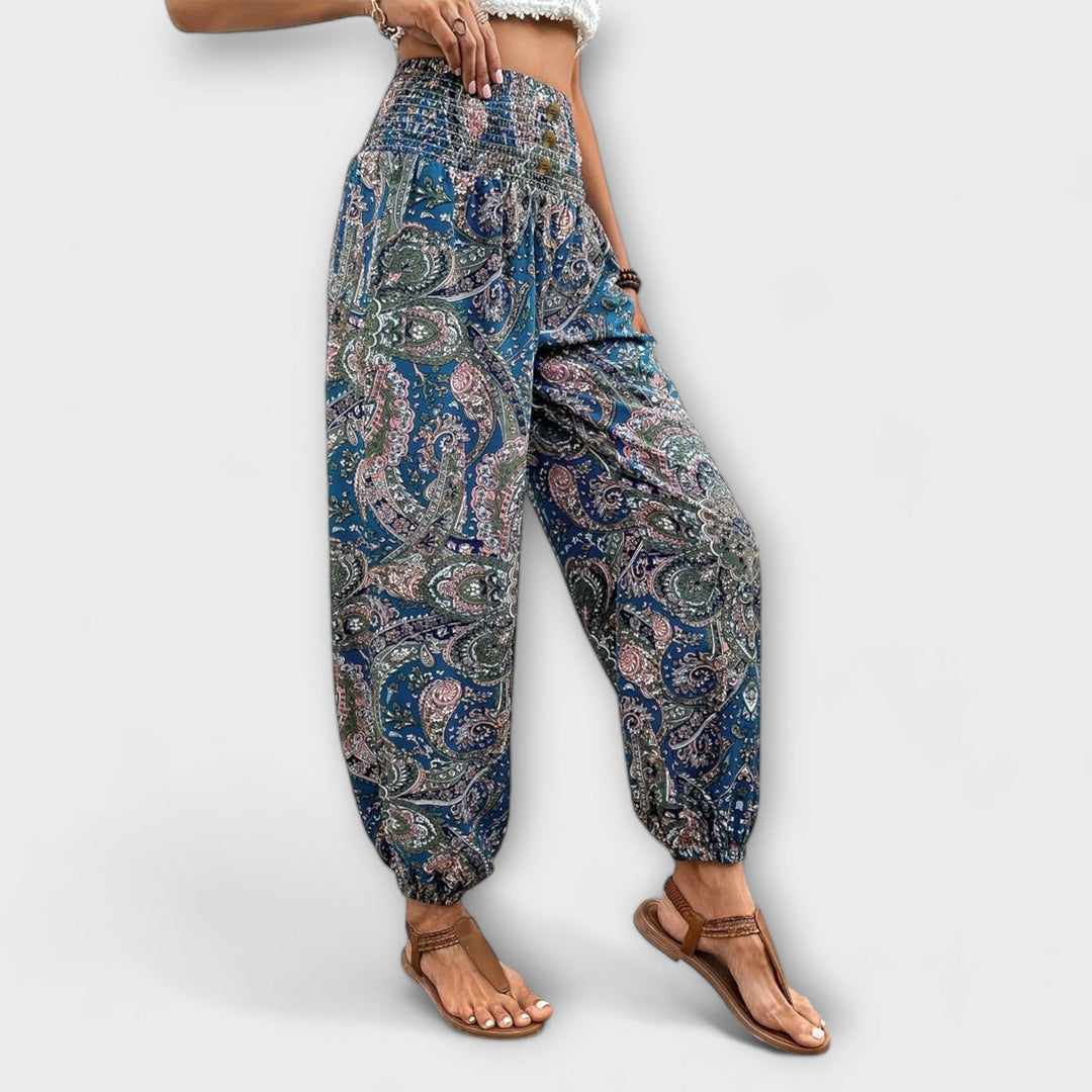 Evelyn | Ethnic Graphic Pants