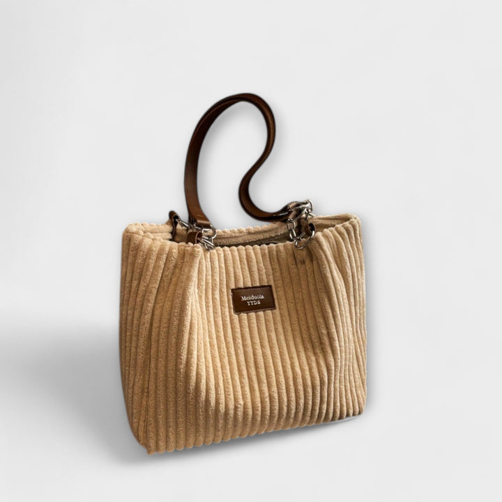 Evelyn | Soft Cord Shoulder Bag