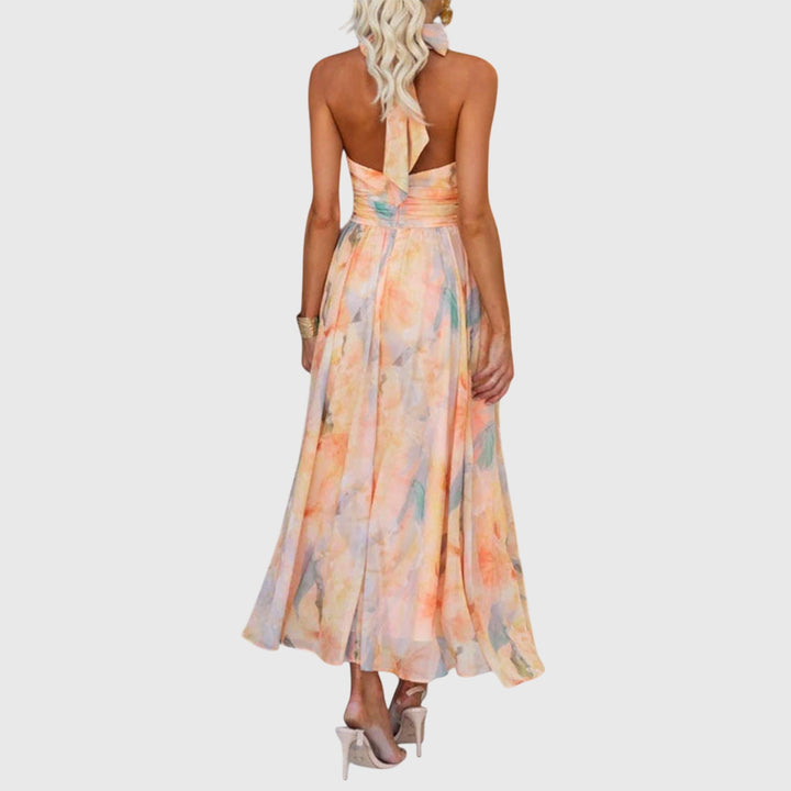 Evelyn | Halter Maxi Dress