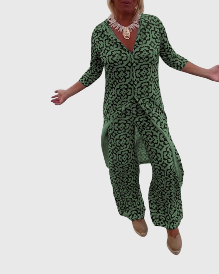 Evelyn | Elegant Vintage Two-Piece Set