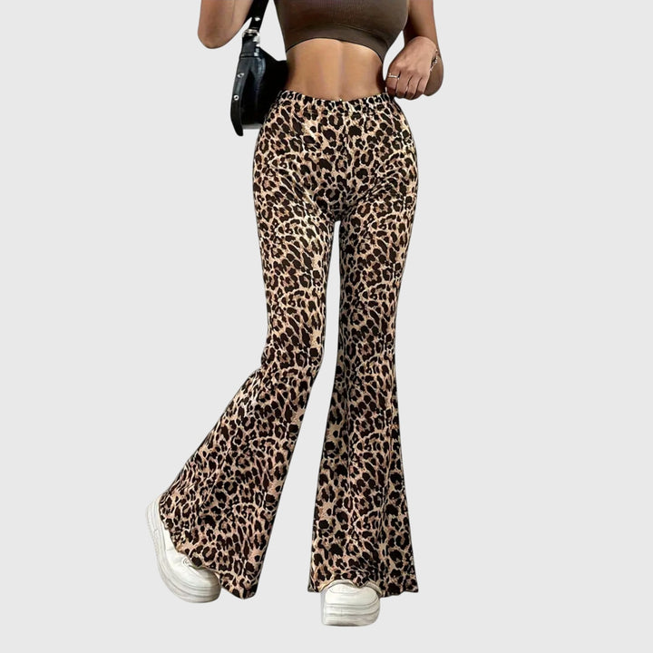Evelyn | Leopard Bootcut Pants
