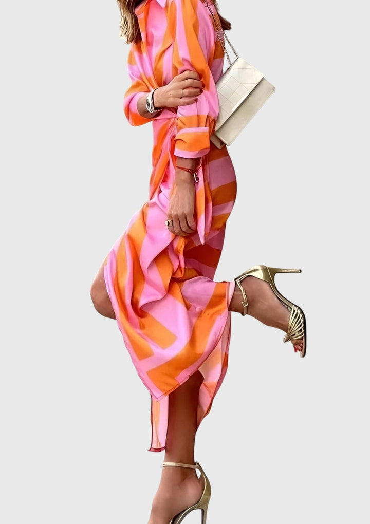 Evelyn | Elegant Wrap Dress with Print