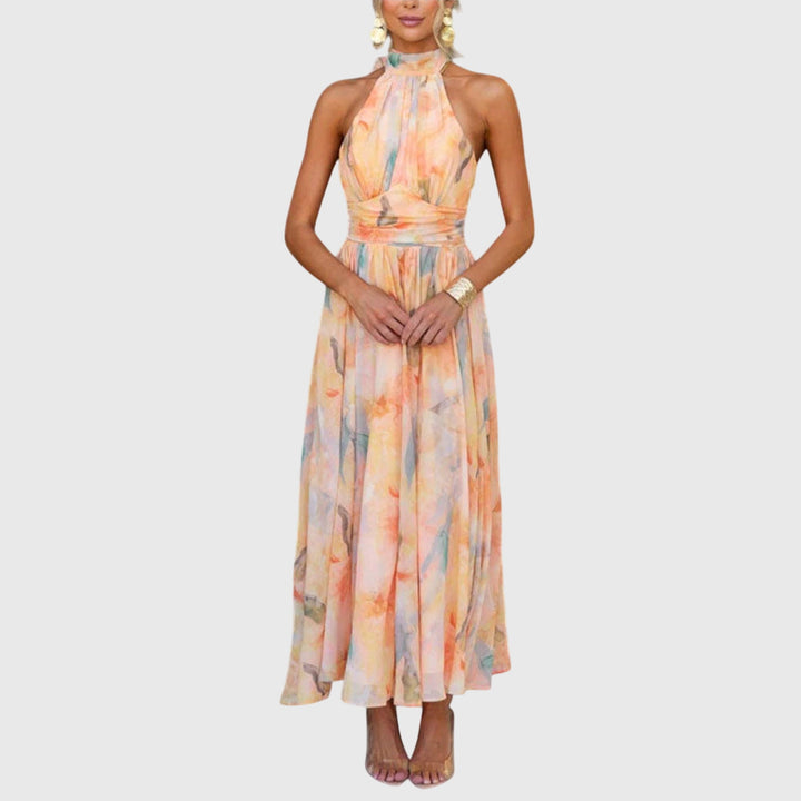 Evelyn | Halter Maxi Dress