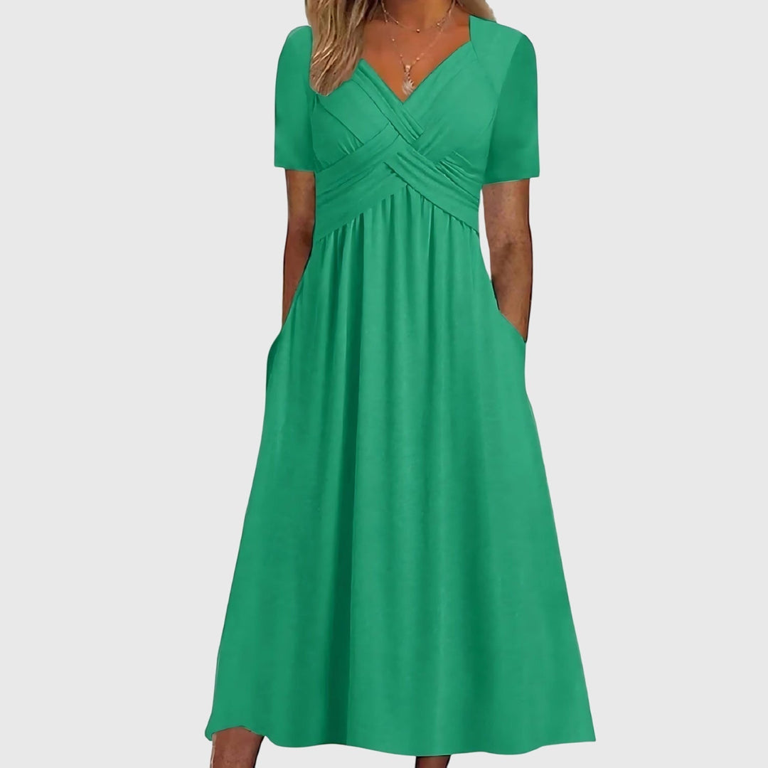 Evelyn | Midi Dress with Tummy Control