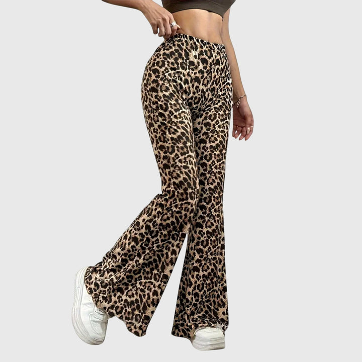 Evelyn | Leopard Bootcut Pants