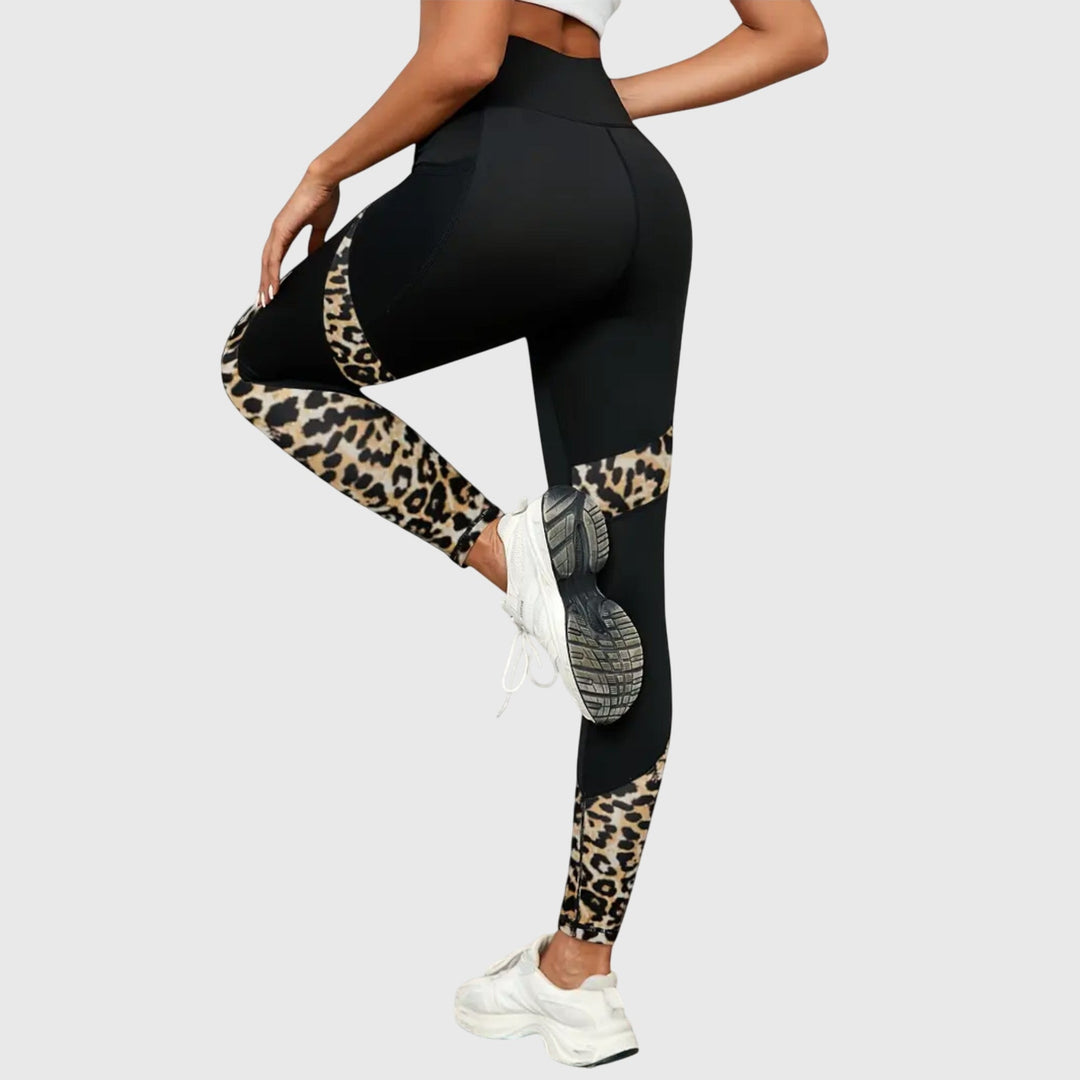 Evelyn | High-Waisted Leopard Print Workout Pants