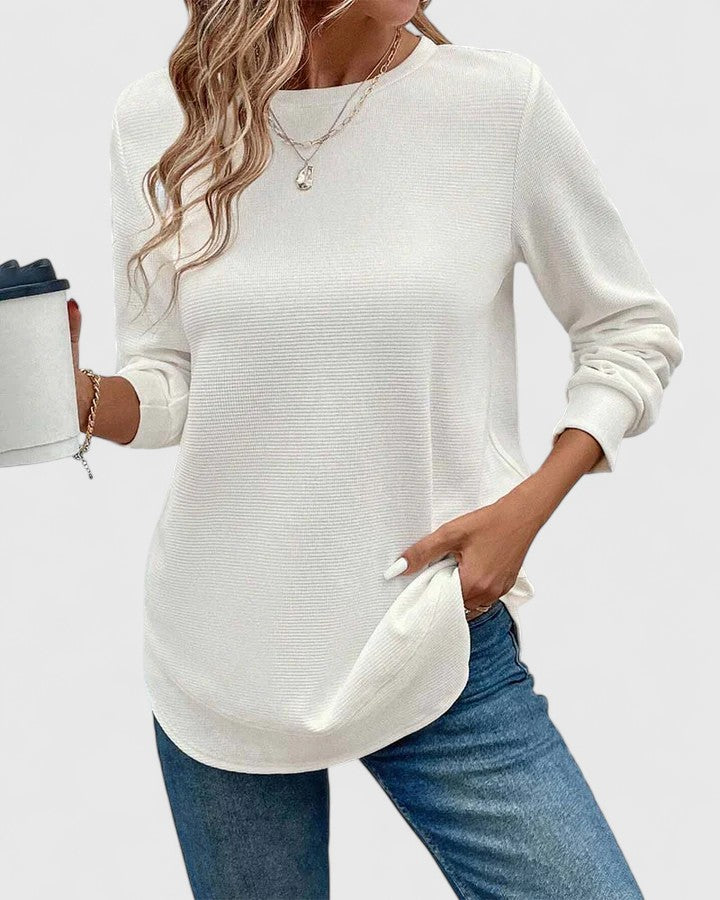 Evelyn | Elegant O-Neck Long Sleeve