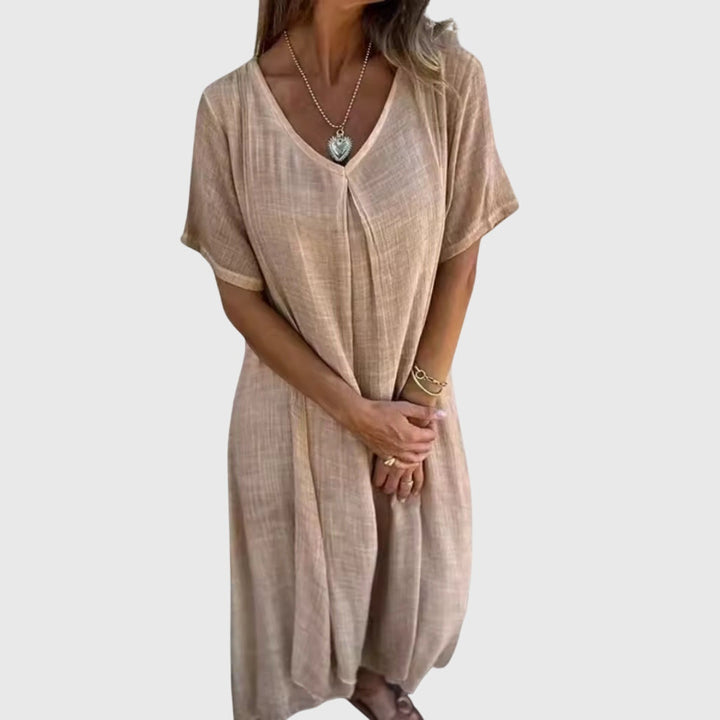 Evelyn | Elegant Lightweight V-Neck Dress