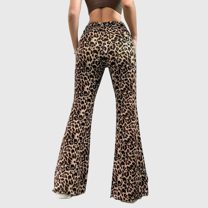 Evelyn | Leopard Bootcut Pants