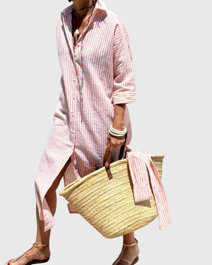 Evelyn | Classic Striped Dress