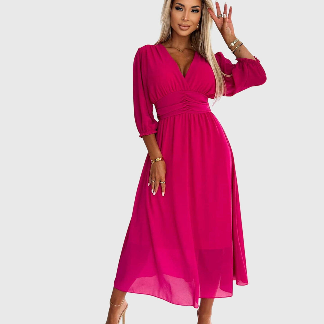 Evelyn | Lightweight Silky Chiffon Dress