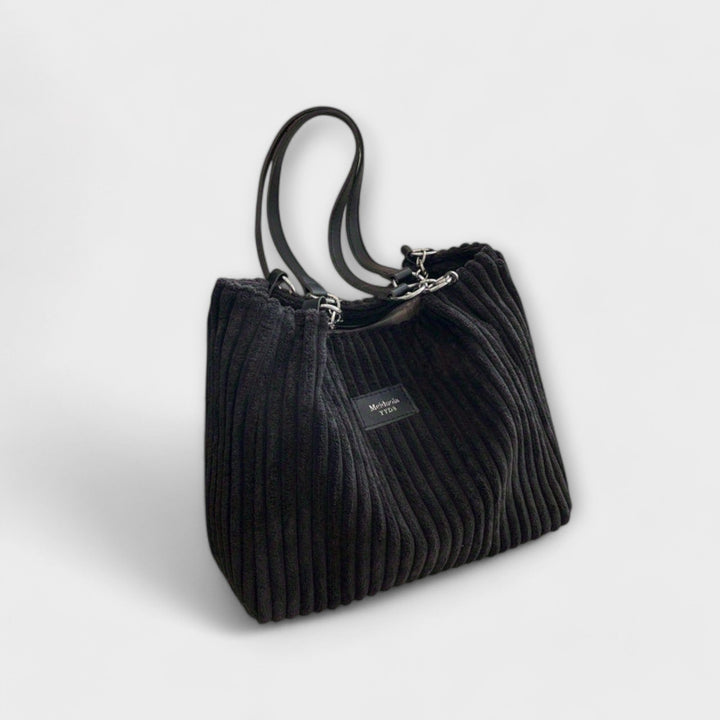 Evelyn | Soft Cord Shoulder Bag